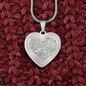 There is no one holy like the lord Heart Necklace