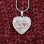 You're One Cool Grandma Heart Necklace Silver or Gold Color.