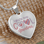 You're One Cool Grandma Heart Necklace Silver or Gold Color.