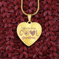 You're One Cool Grandma Heart Necklace Silver or Gold Color.