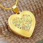There is no one holy like the lord Heart Necklace