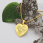 There is no one holy like the lord Heart Necklace