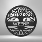 Customizable Family Treen Wall Metal Art Sign
