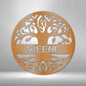 Customizable Family Treen Wall Metal Art Sign