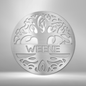Customizable Family Treen Wall Metal Art Sign
