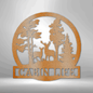 Cabin Life Deer In the Woods Wall Decor Metal Sign