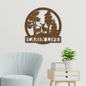 Cabin Life Deer In the Woods Wall Decor Metal Sign
