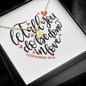 Let All You Do Be Done In Love Heart Necklace
