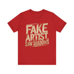 Load image into Gallery viewer, Saw Shadows Fake Artist Design On Shirt
