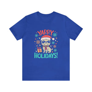 Yappy Holidays Christmas T-shirt For Dog Owners