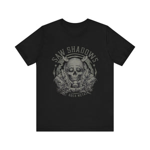 GalaxyGrit Studios Saw Shadows Rock Band Shirt