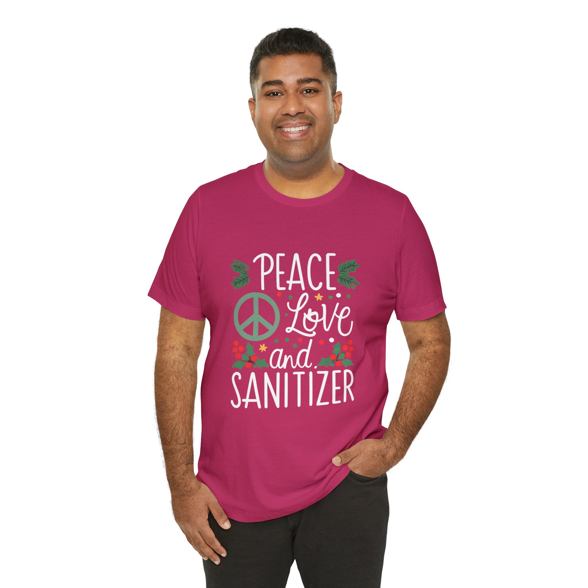 Peace, Love, & Sanitizer Holiday Spirit Tee