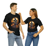 Load image into Gallery viewer, Witch&#39;s Brew Jack-o&#39;-Lanterns Halloween Graphic Tee - Unisex Cotton T-Shirt for Spooky Season Enthusiasts
