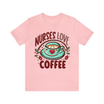 Load image into Gallery viewer, Nurses Love Coffee Christmas Shirt
