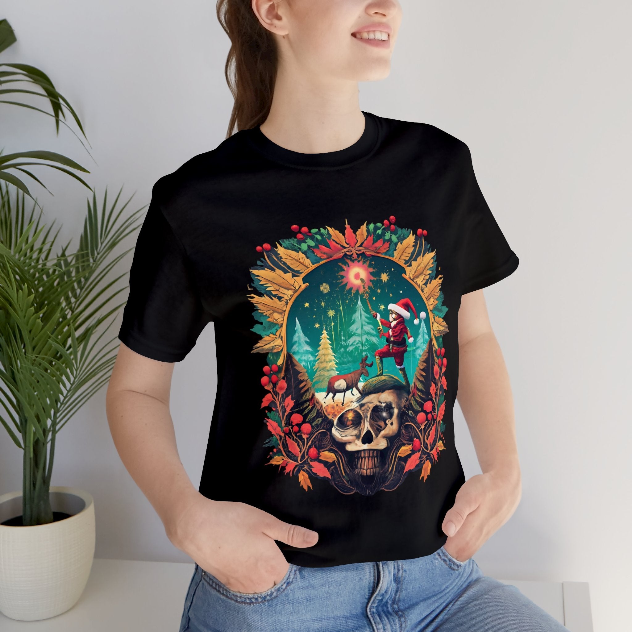 Exclusive Christmas Design With Skull Shirt