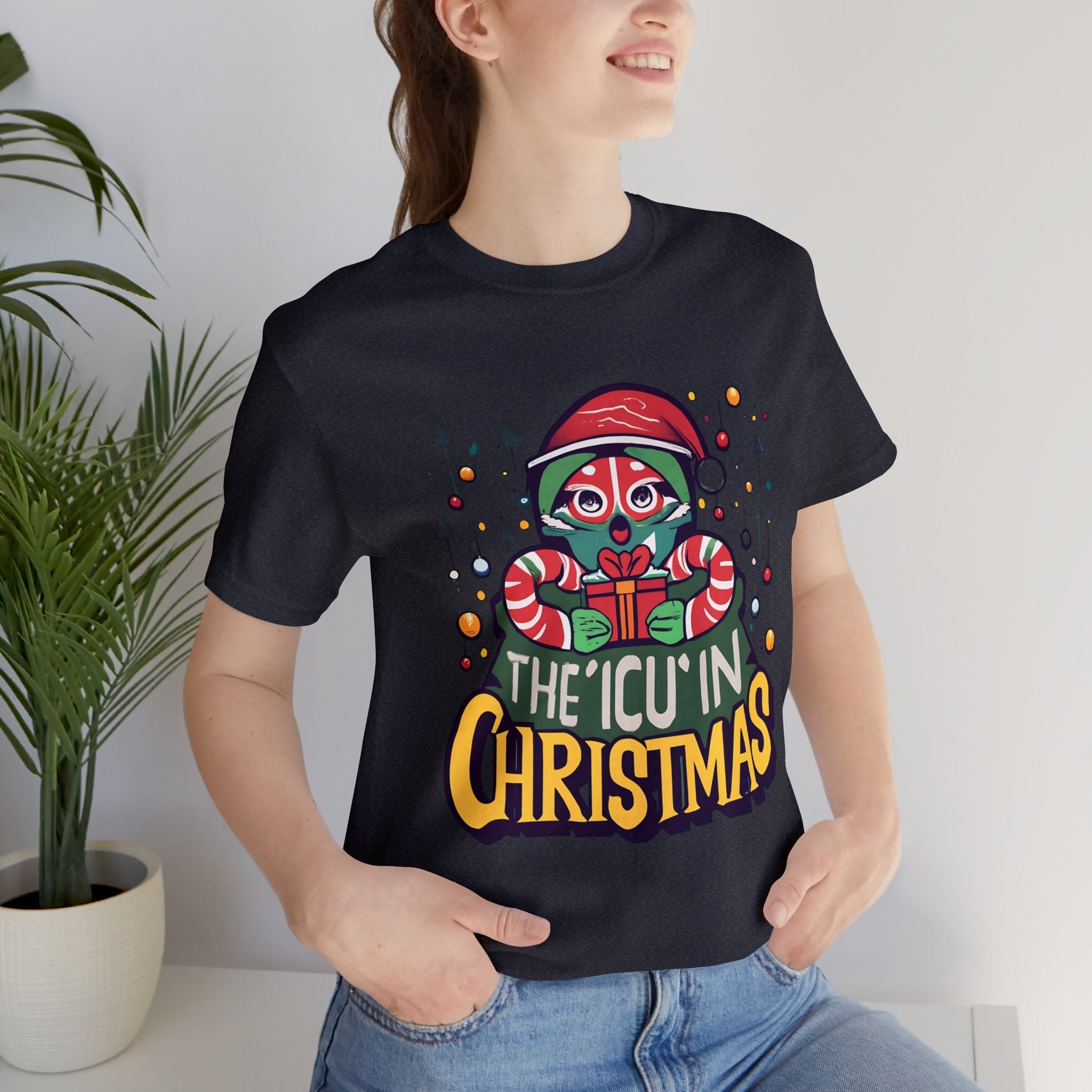 The ICU in Christmas Holiday Shirt For Nurses Or Doctors that Work in The ICU