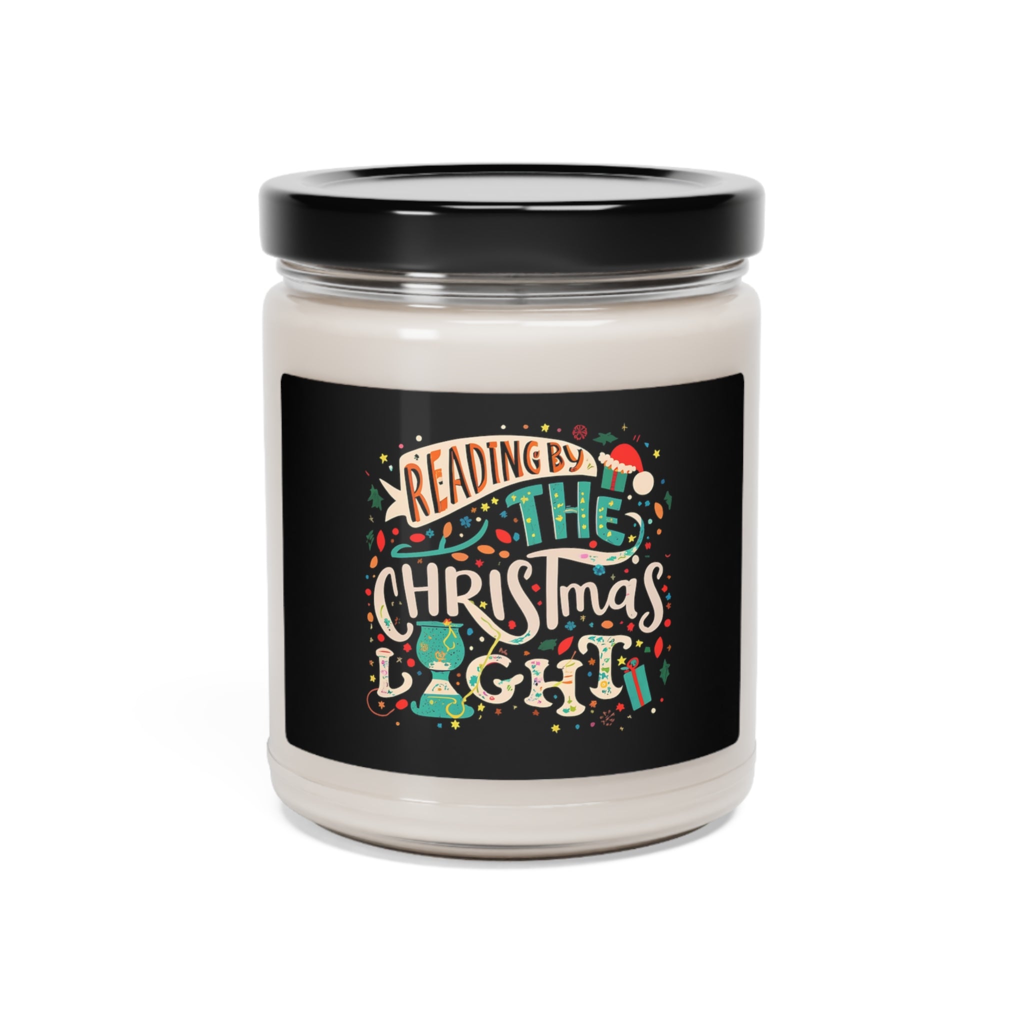 Reading By A Christmas Lite Christmas Scented Soy Candle, 9oz