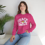 Load image into Gallery viewer, Funny Egg Crack a Smile Unisex Sweatshirt
