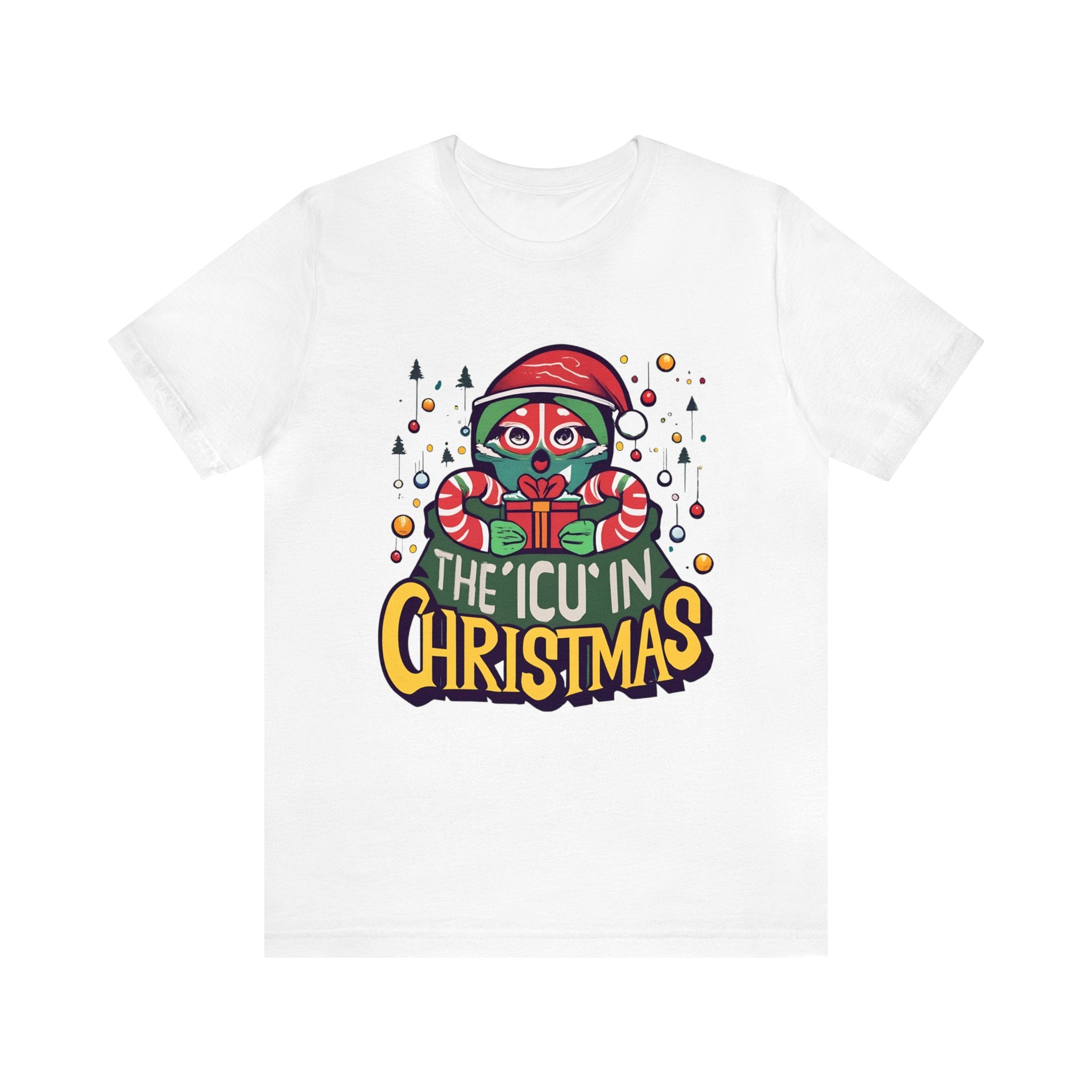 The ICU in Christmas Holiday Shirt For Nurses Or Doctors that Work in The ICU