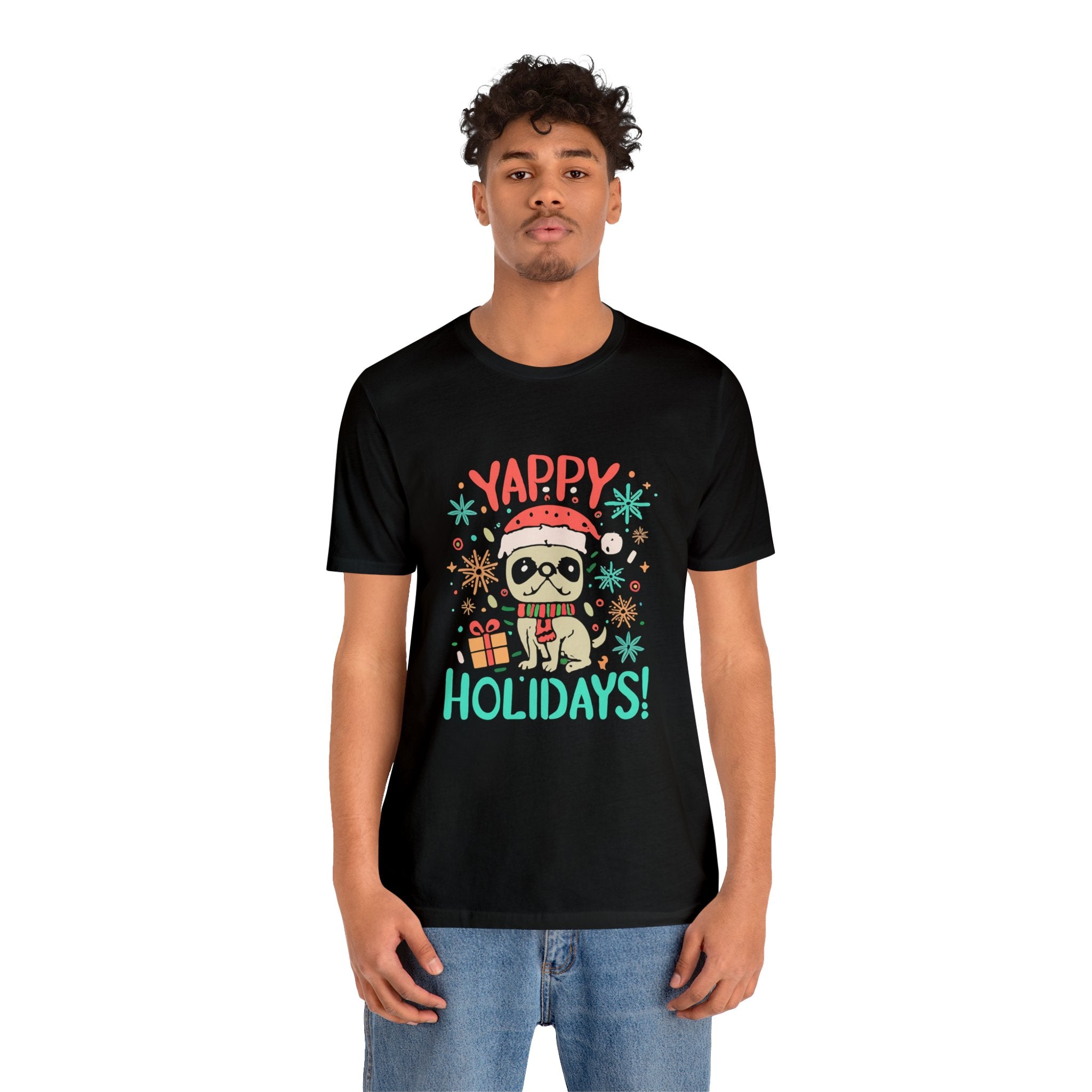 Yappy Holidays Christmas T-shirt For Dog Owners