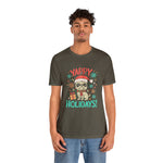 Load image into Gallery viewer, Yappy Holidays Christmas T-shirt For Dog Owners
