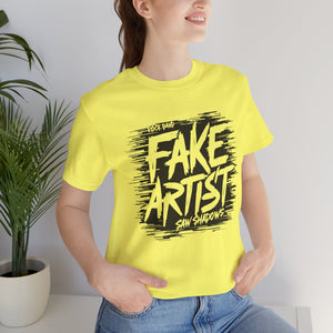 Fake Artist Graphic Unisex Jersey Short Sleeve Tee
