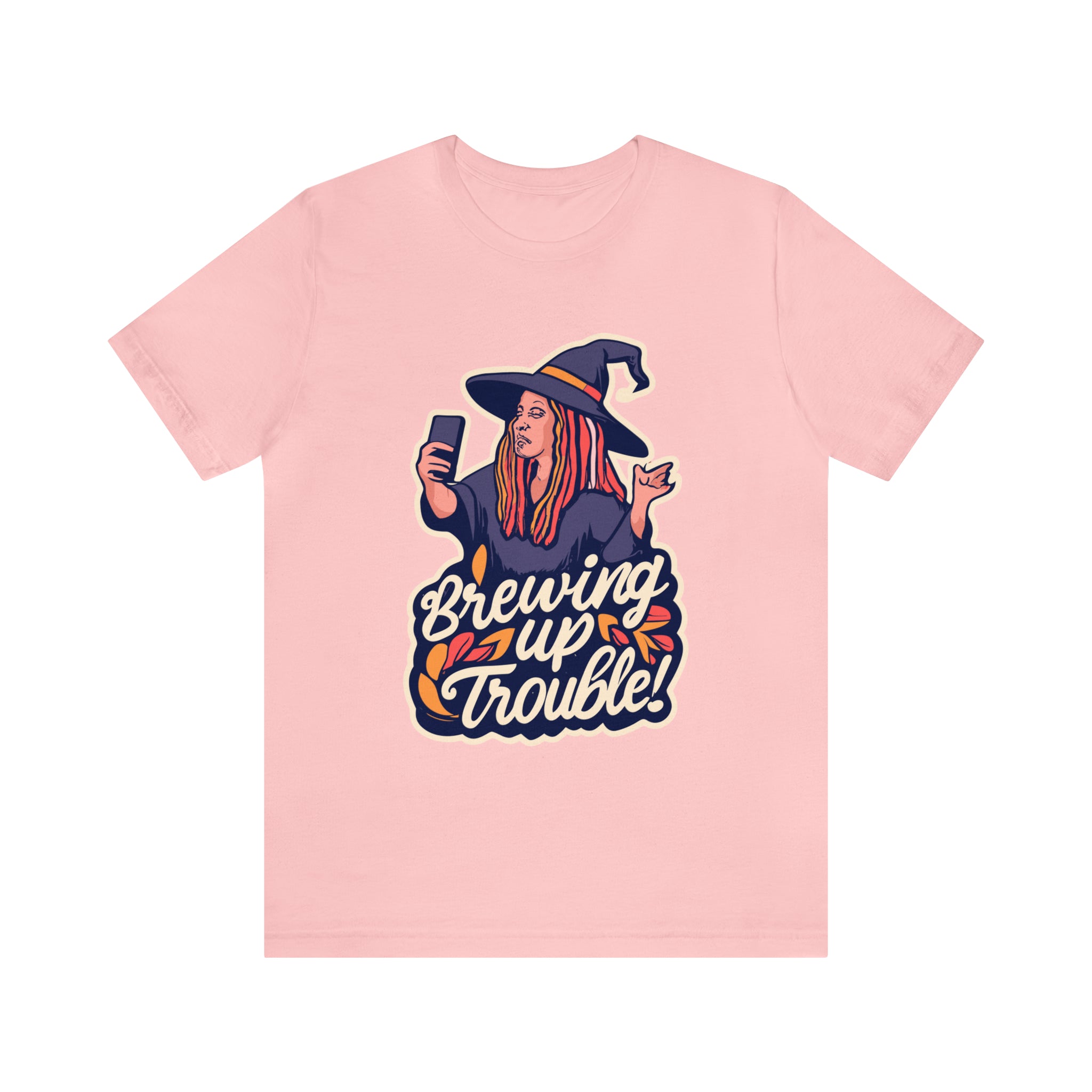 Halloween Brewing Up Trouble Witch Shirt