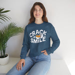 Load image into Gallery viewer, Funny Egg Crack a Smile Unisex Sweatshirt
