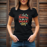 Load image into Gallery viewer, Christmas This Nurse Is On The Nice List Shirt
