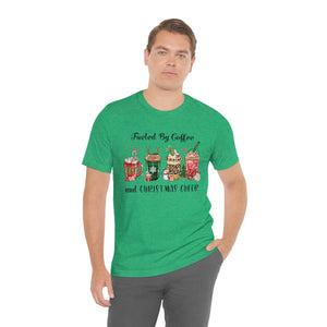 Fueled By Coffee And Christmas Cheer Tee - Adult Graphic Shirts