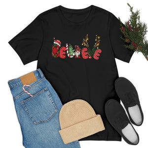 Christmas Believe in Santa Shirt For Adults