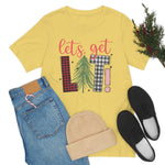 Load image into Gallery viewer, Lets Get Lit Plaid Design Christmas Tree Shirt
