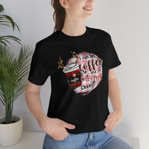 I run on coffee and Christmas cheer shirt