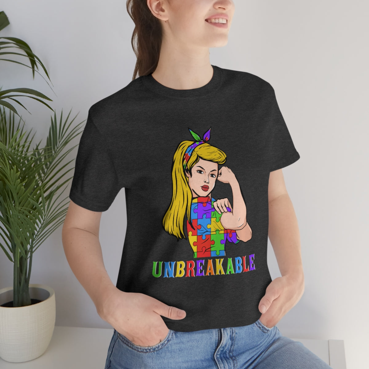 Unbreakable Autism Awareness Mom Shirt