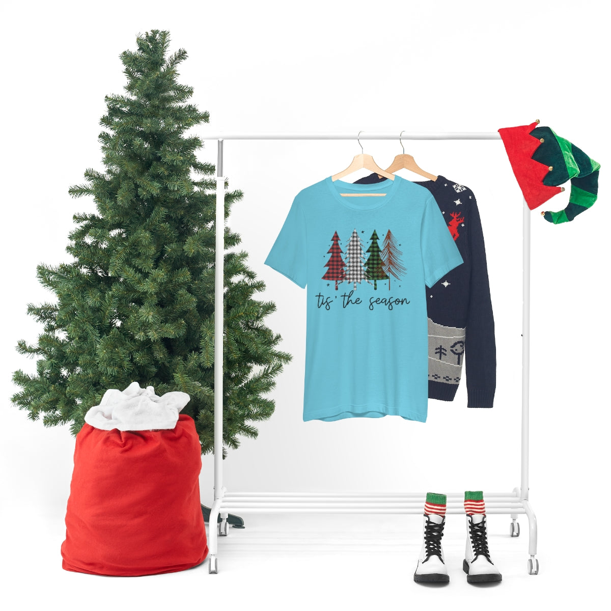 Plaid Christmas Trees Tis The Season Shirt