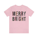 Load image into Gallery viewer, Merry &amp; Bright Plaid Design Christmas Shirt
