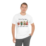 Load image into Gallery viewer, Fueled By Coffee And Christmas Cheer Tee - Adult Graphic Shirts
