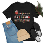 Load image into Gallery viewer, Santa Claus Hot Cocoa And Christmas Lights Shirt
