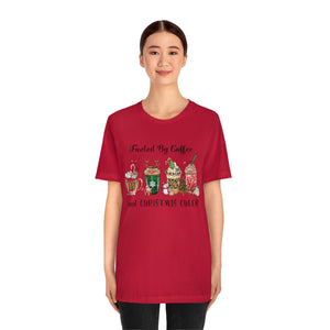 Fueled By Coffee And Christmas Cheer Tee - Adult Graphic Shirts