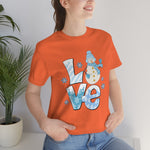 Load image into Gallery viewer, Love Snow Winter Holiday Snowman Shirt
