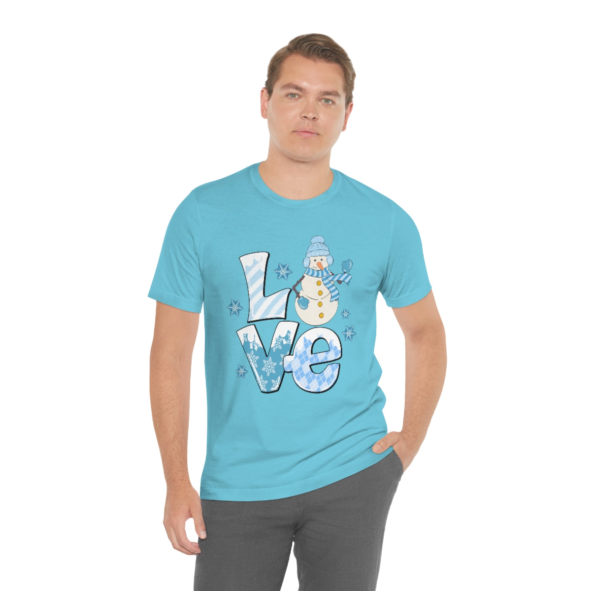 Love Snow Winter Holiday Snowman Shirt