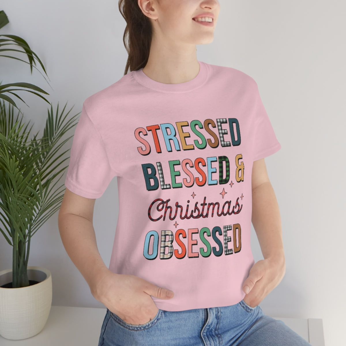 Stressed Blessed and Christmas Obsessed Shirt