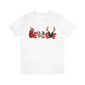 Christmas Believe in Santa Shirt For Adults