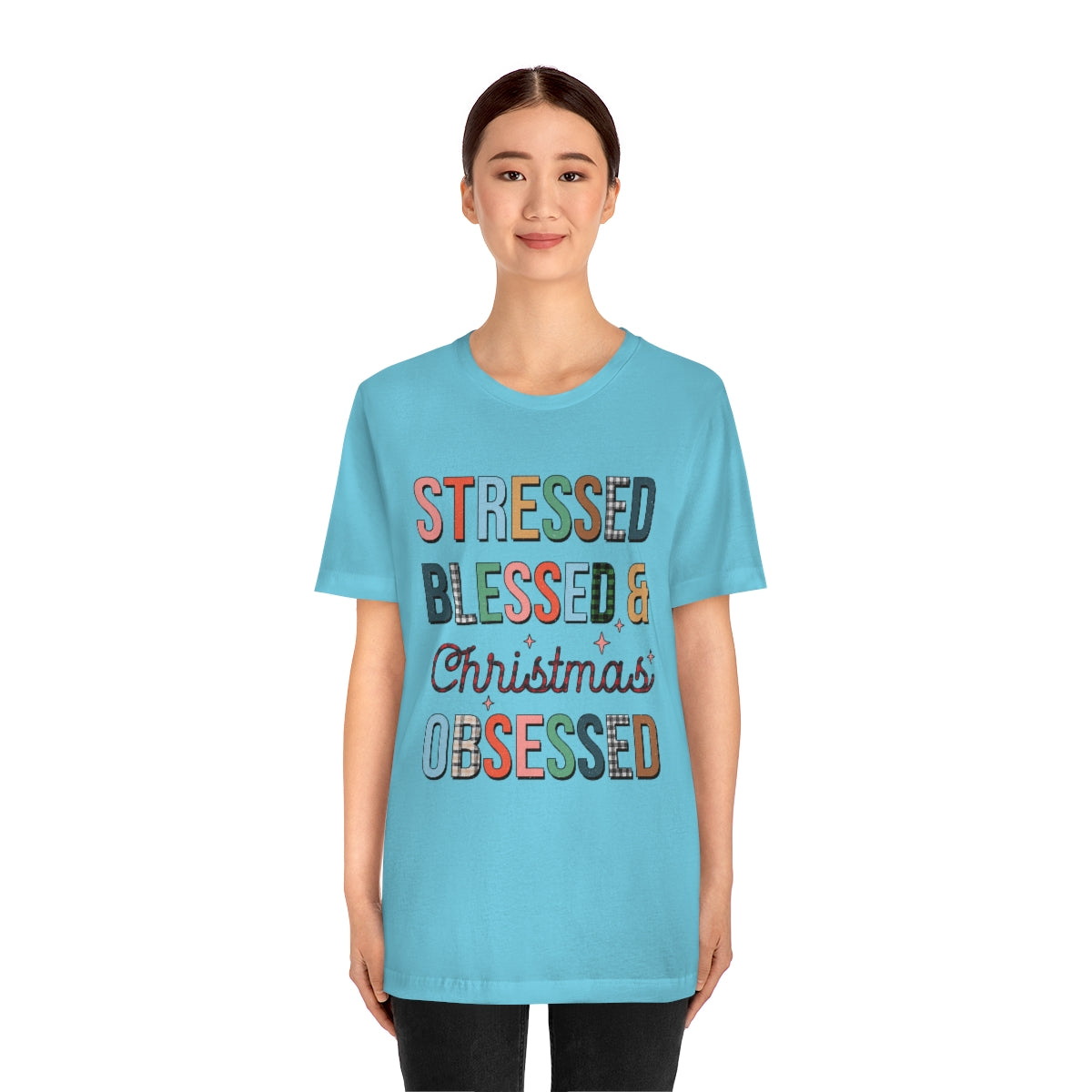 Stressed Blessed and Christmas Obsessed Shirt