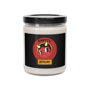 Halloween Style Pretty Devilish Demon Girl Scented Soy Candle, 9oz