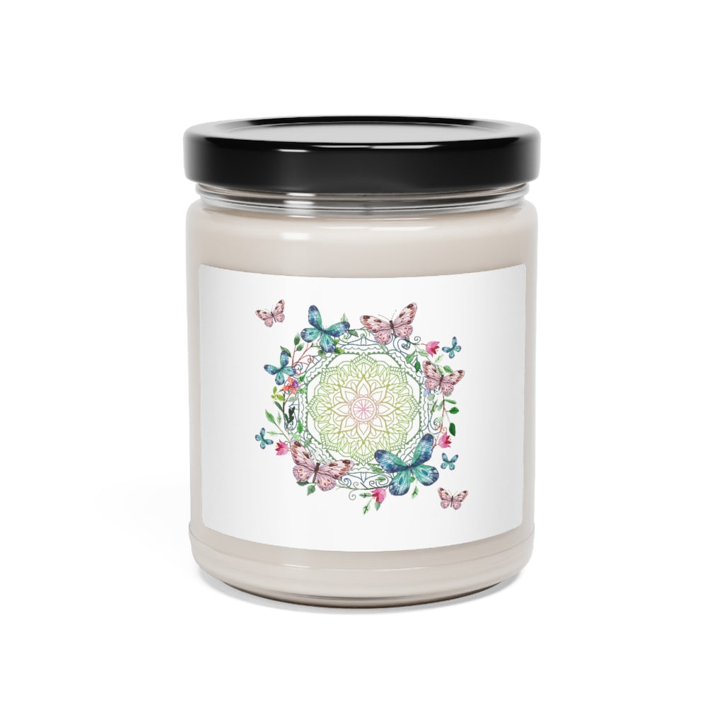 Mindful Butterfly Scented Soy Candle, 9oz