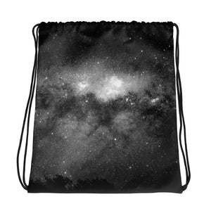 Black Stars Space Drawstring bag