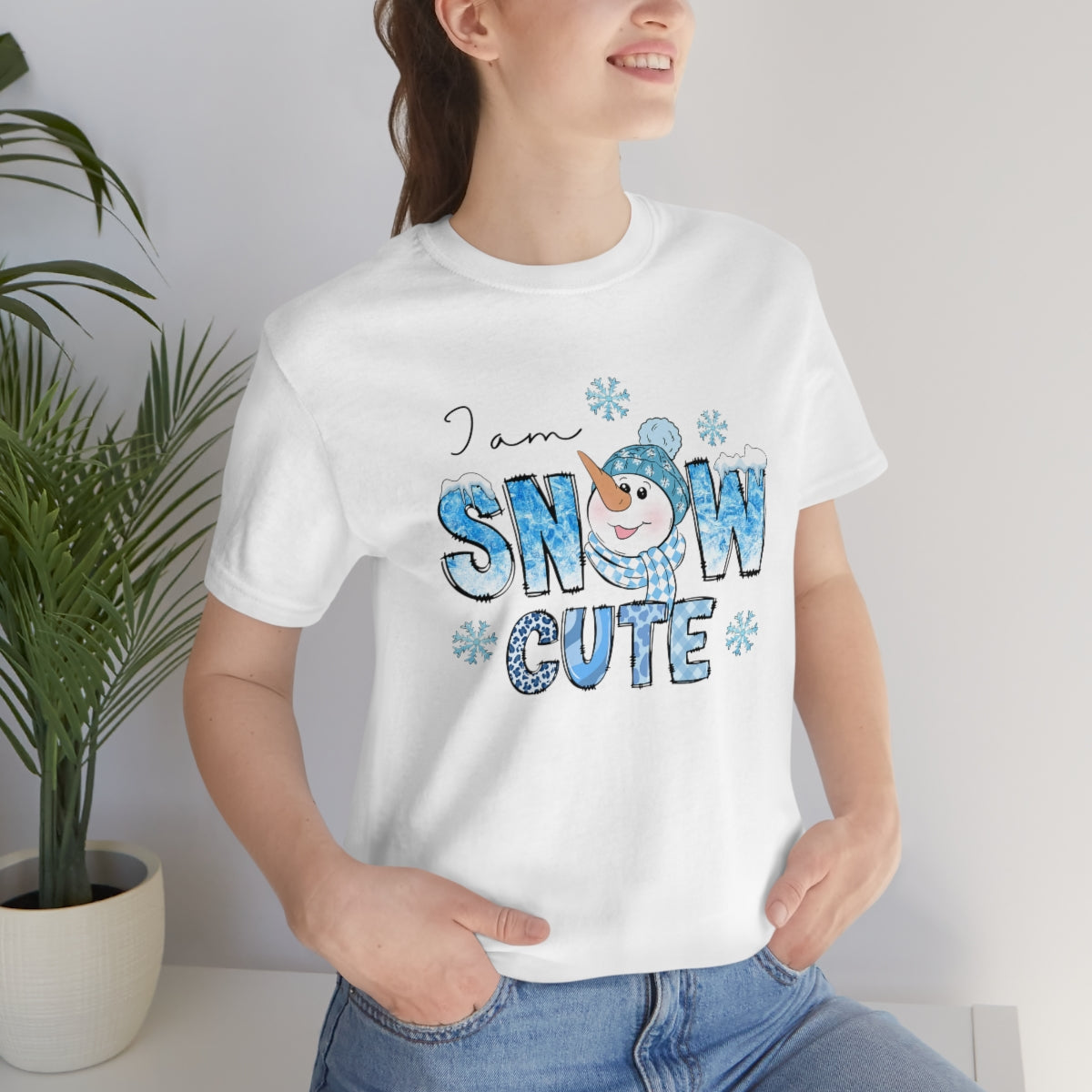 I am snow cute snowman shirt