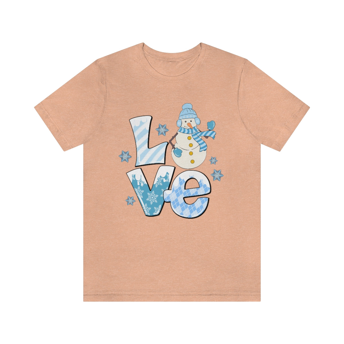 Love Snow Winter Holiday Snowman Shirt