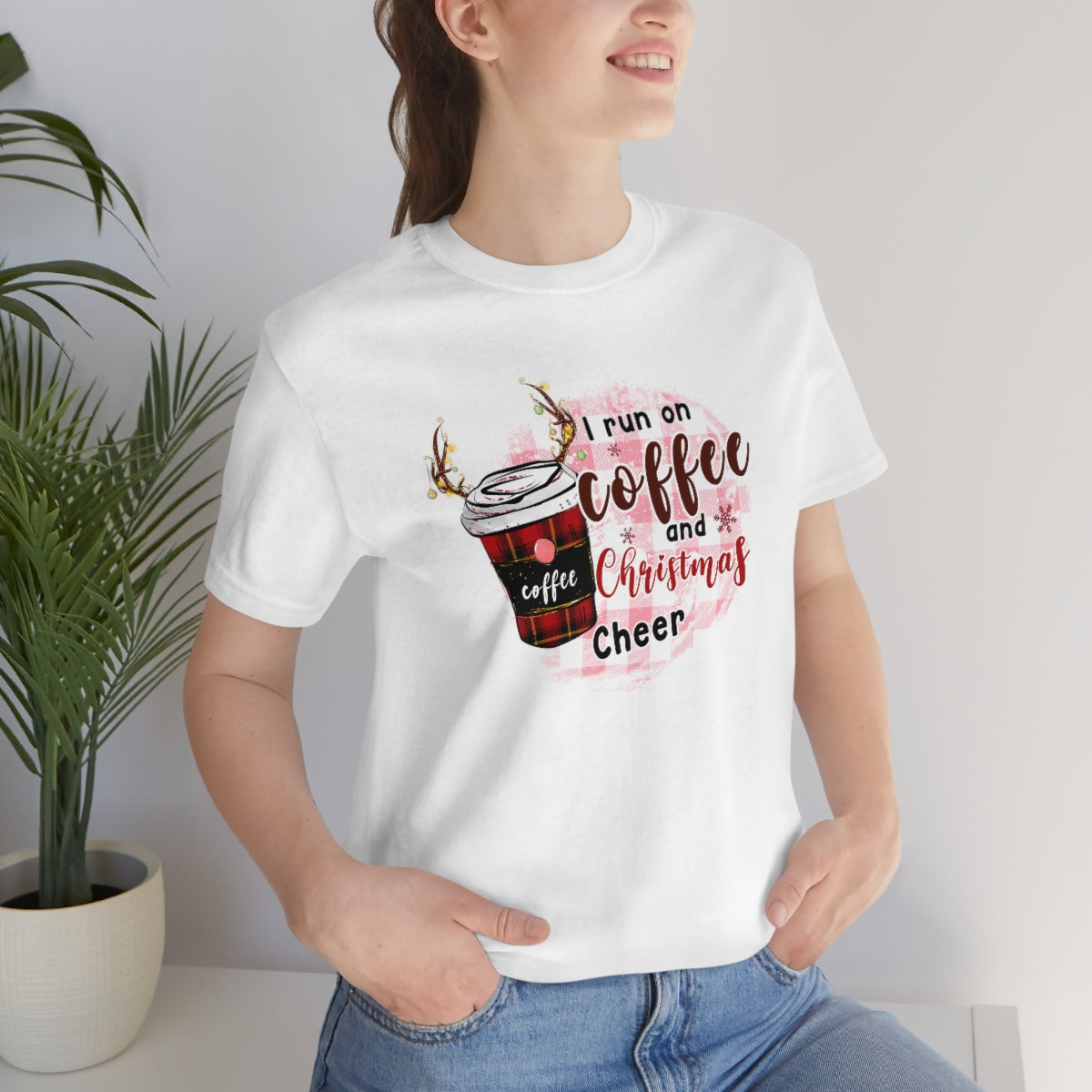 I run on coffee and Christmas cheer shirt